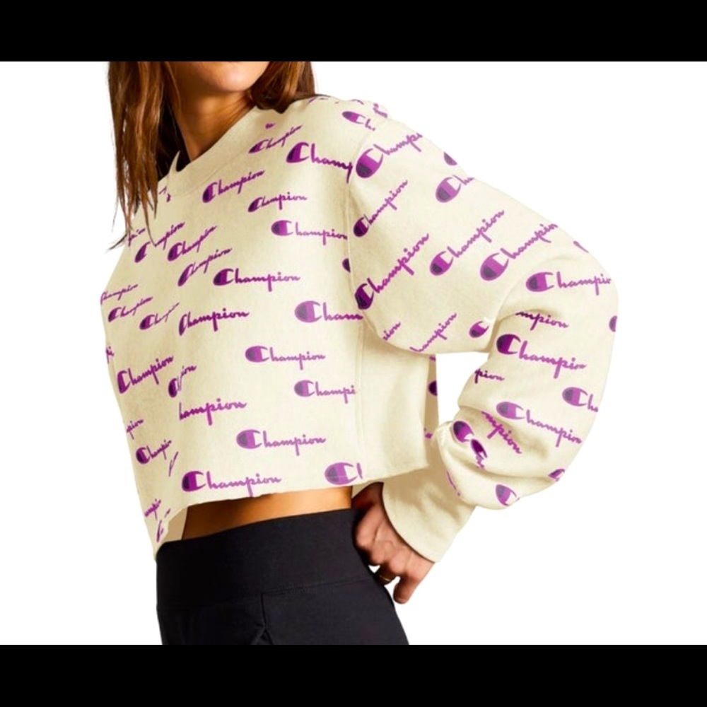 Champion Reverse Weave Cropped Sweatshirt - Picture 3 of 7